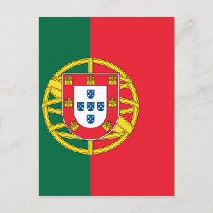 Postal bandera de portugal