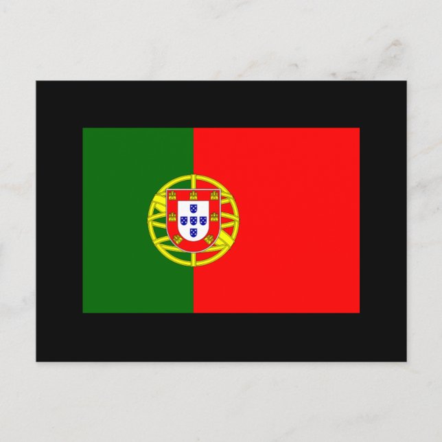 Postal Bandera de Portugal (Anverso)