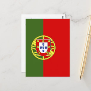 Postal bandera de Portugal