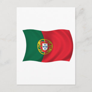 Postal bandera de portugal