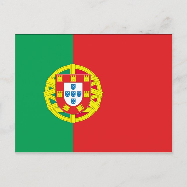 Postal Bandera de Portugal (Anverso)