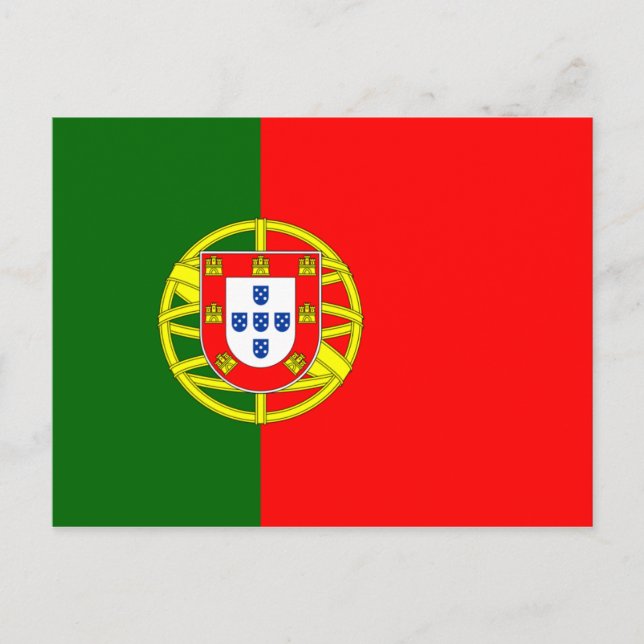 Postal Bandera de Portugal (Anverso)