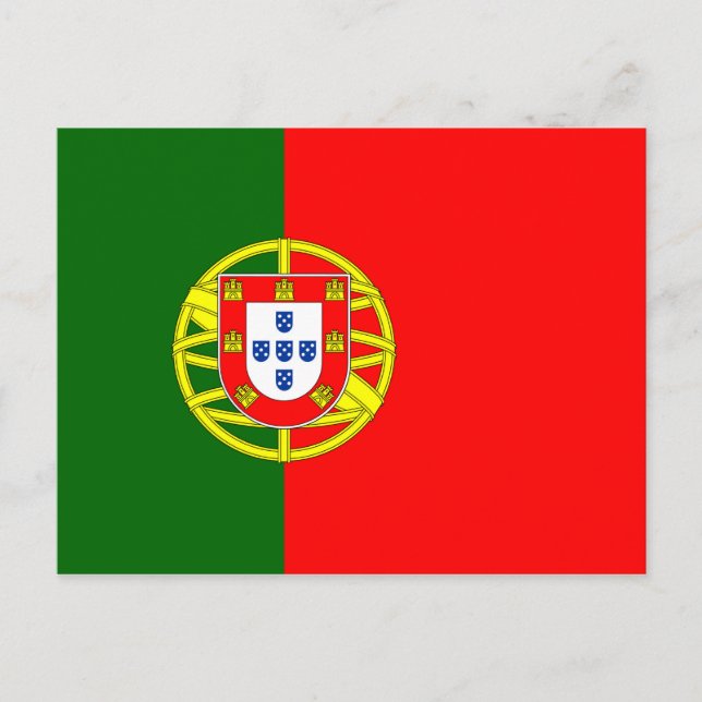 Postal Bandera de Portugal (Anverso)