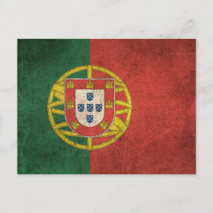 Postal Bandera de Portugal en peligro de extinción