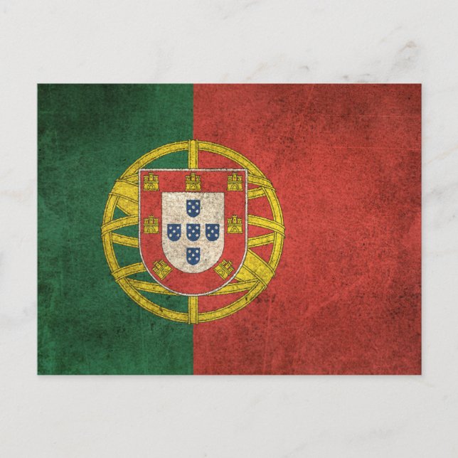 Postal Bandera de Portugal en peligro de extinción (Anverso)