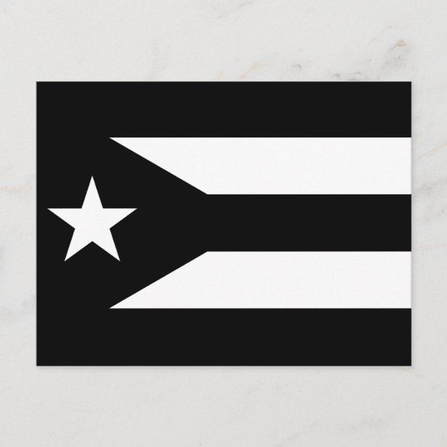 Postal Bandera de protesta de Puerto Rico (Anverso)