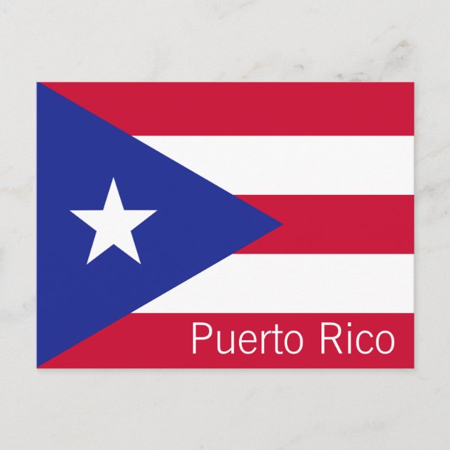 Postal Bandera de Puerto Rico (Anverso)