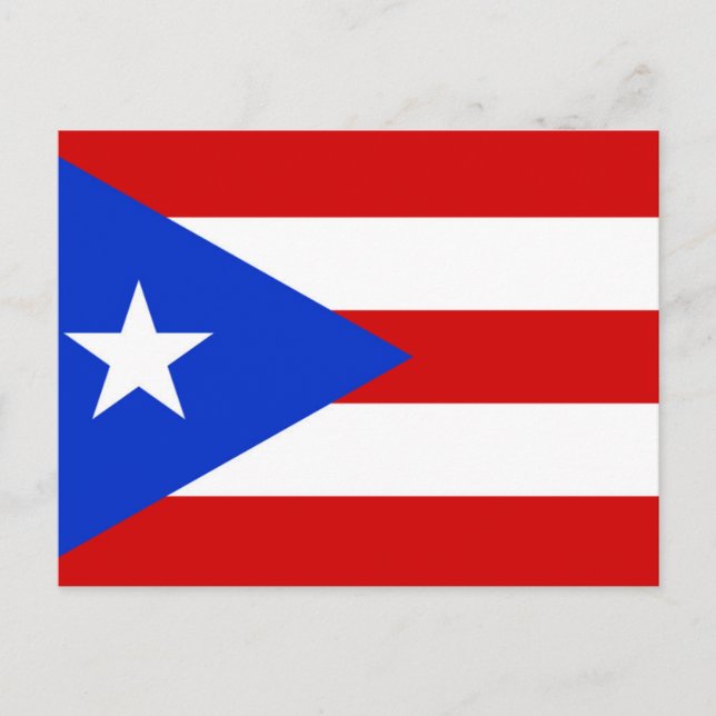 Postal Bandera de Puerto Rico (Anverso)