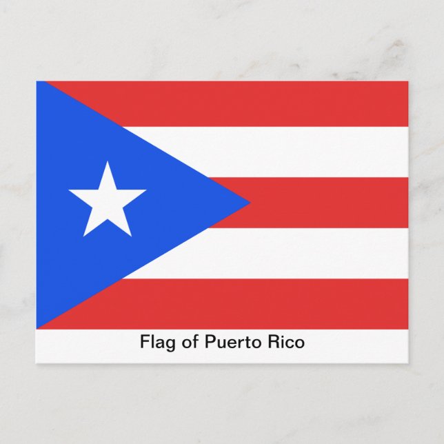Postal Bandera de Puerto Rico (Anverso)
