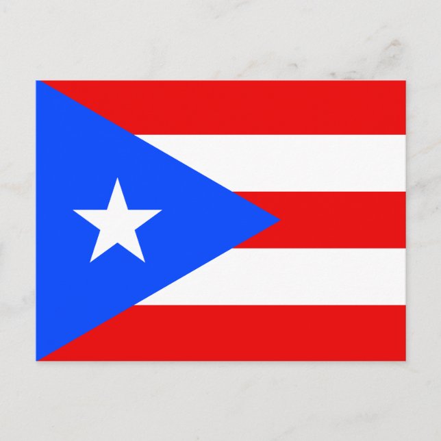 Postal Bandera de Puerto Rico (Anverso)