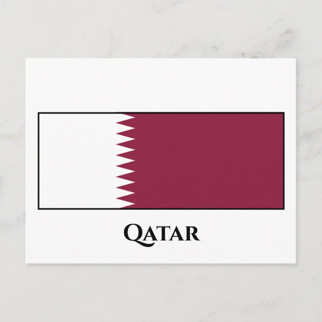 Postal Bandera de Qatar (Anverso)