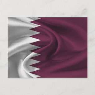 Postal Bandera de Qatar