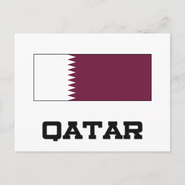 Postal Bandera de Qatar (Anverso)