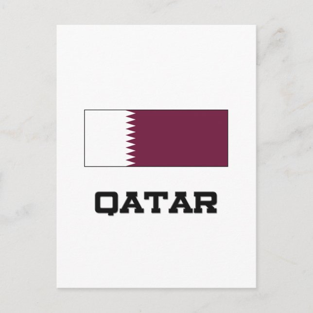 Postal Bandera de Qatar (Anverso)