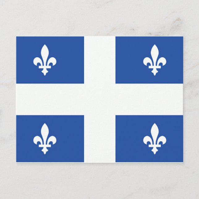 Postal Bandera de Quebec (Anverso)