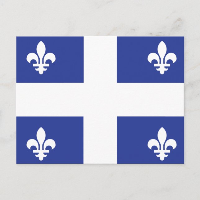 Postal Bandera de Quebec (Anverso)
