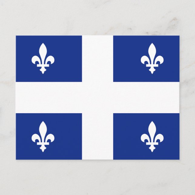 Postal Bandera de Quebec (Anverso)