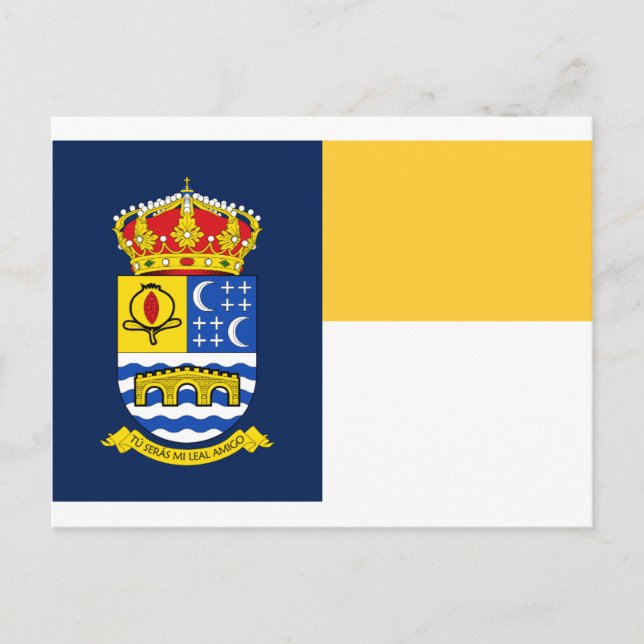 Postal Bandera de Quéntar (España) (Anverso)