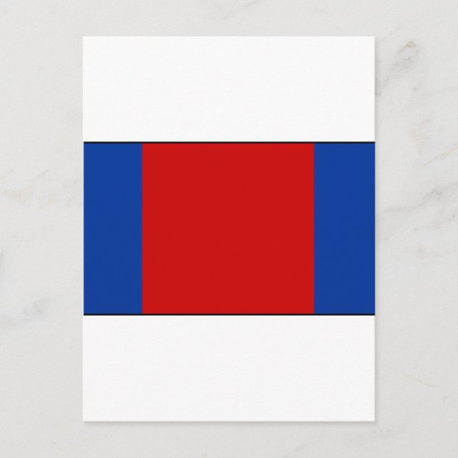 Postal Bandera de Quito Ecuador (Anverso)