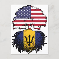 Bandera de raíces de árboles norteamericanos de Ba
