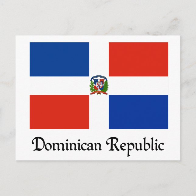 Postal Bandera de República Dominicana (Anverso)
