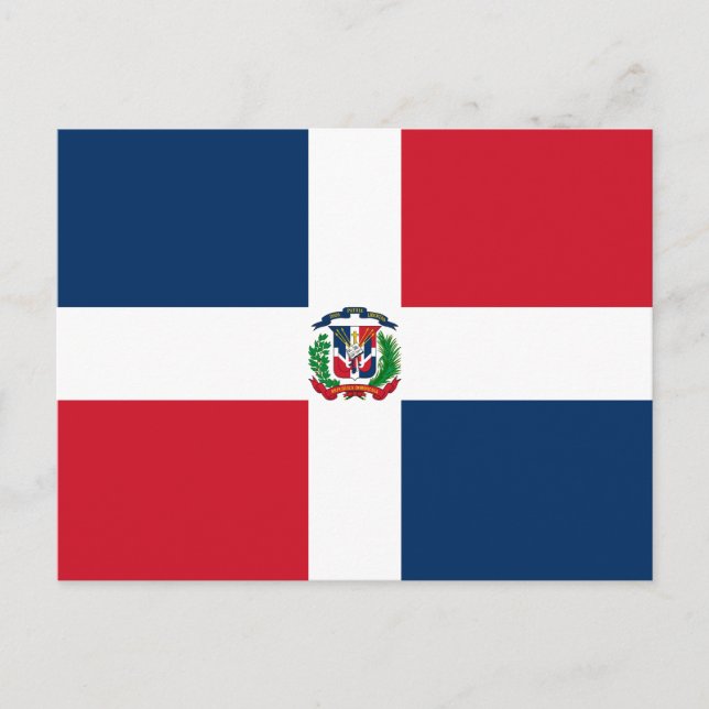 Postal Bandera de República Dominicana (Anverso)