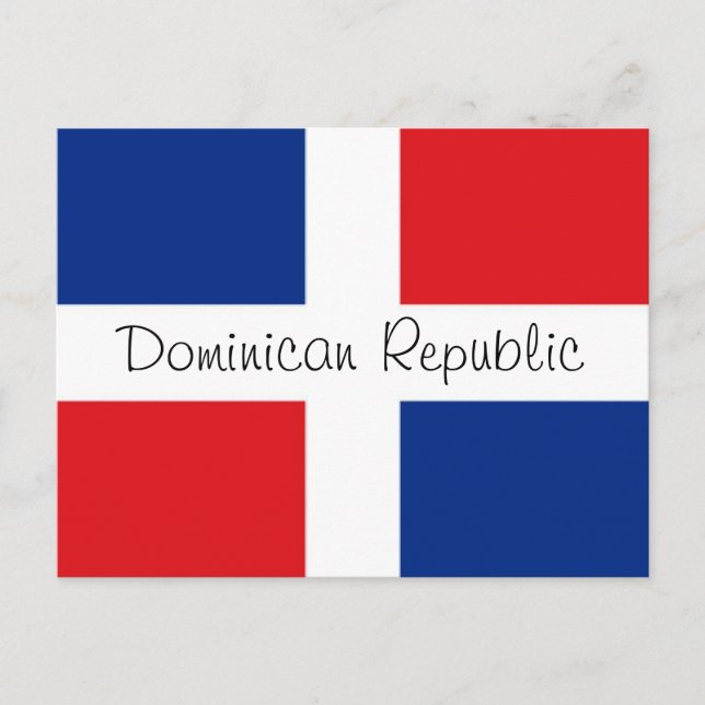 Postal Bandera de República Dominicana (Anverso)