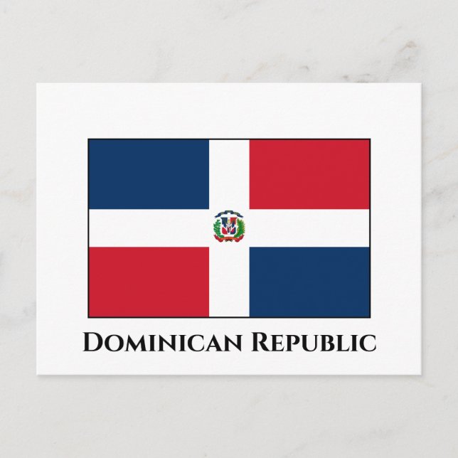 Postal Bandera de República Dominicana (Anverso)