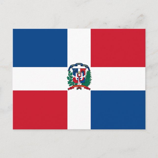 Postal Bandera de República Dominicana (Anverso)