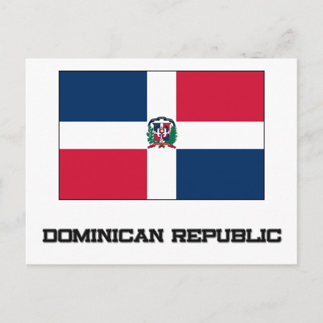 Postal Bandera de República Dominicana (Anverso)