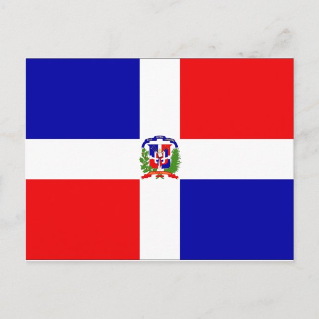 Postal Bandera de República Dominicana (Anverso)