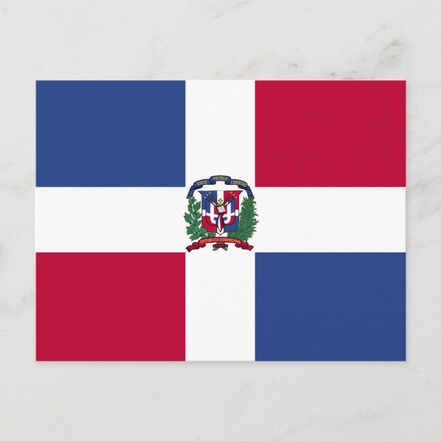 Postal Bandera de República Dominicana (Anverso)