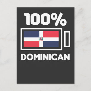 Postal Bandera de República Dominicana Patria de Poder Do