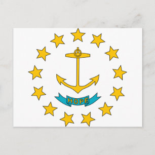 Postal Bandera de Rhode Island