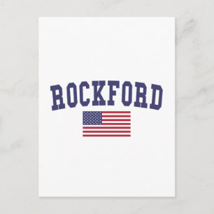 Postal Bandera de Rockford US