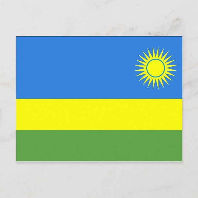 Postal Bandera de Ruanda (Anverso)