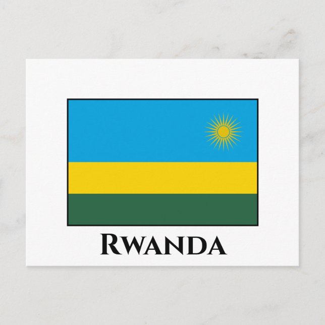 Postal Bandera de Ruanda (Anverso)