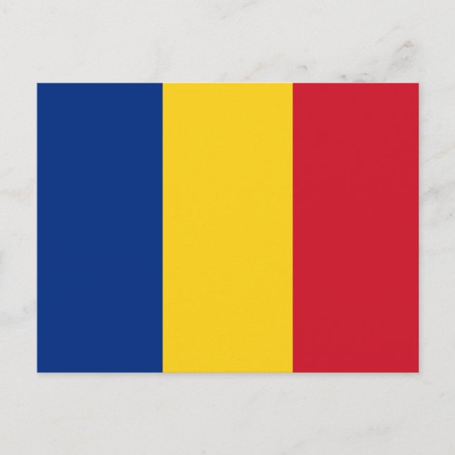 Postal Bandera de Rumania (Anverso)