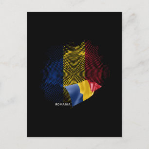 Postal bandera de Rumania