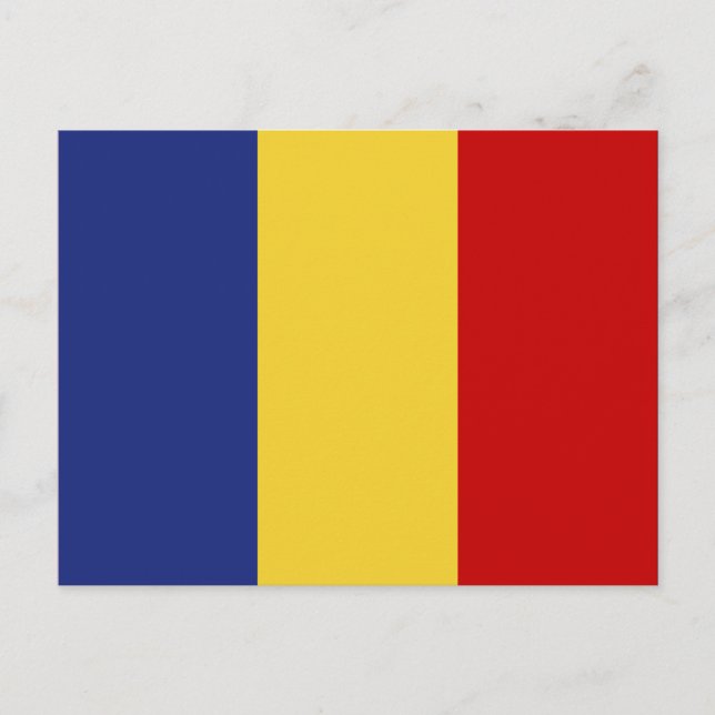 Postal Bandera de Rumania (Anverso)