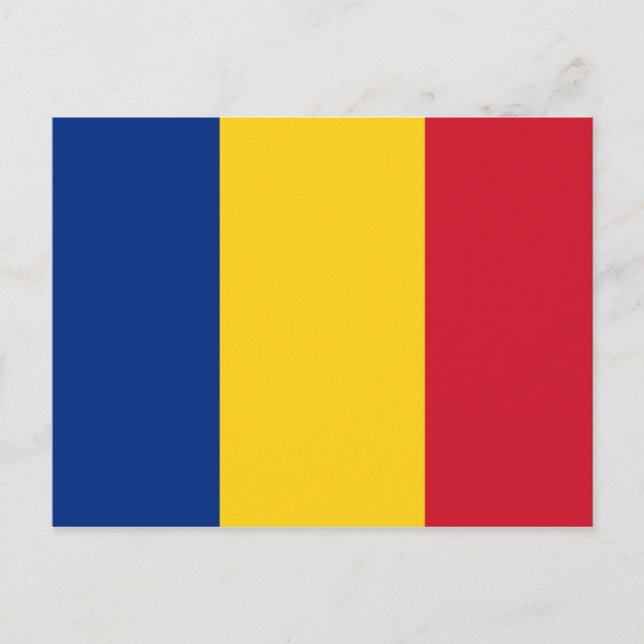 Postal Bandera de Rumania (Anverso)