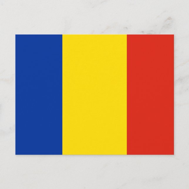 Postal Bandera de Rumania (Anverso)