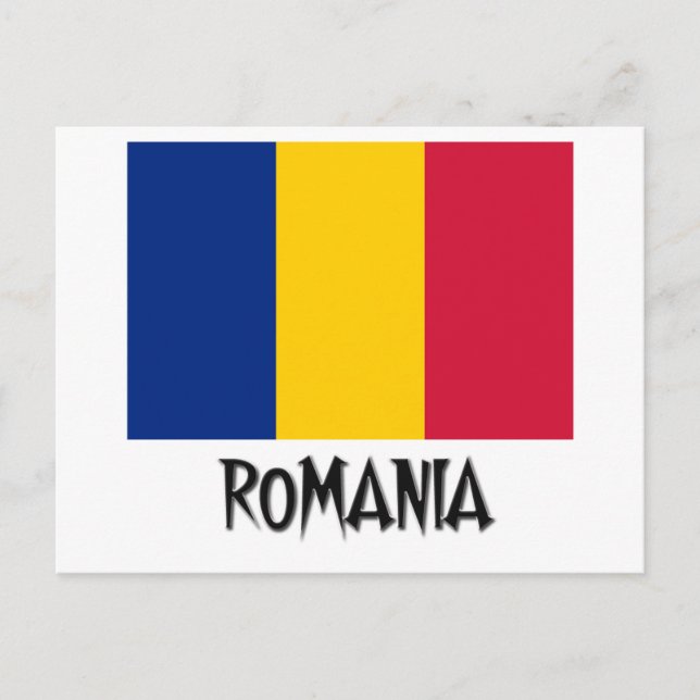 Postal Bandera de Rumania (Anverso)
