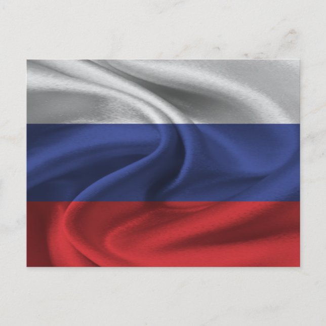 Postal Bandera de Rusia (Anverso)