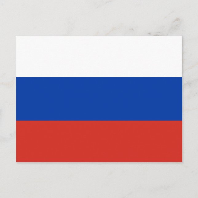 Postal Bandera de Rusia (Anverso)