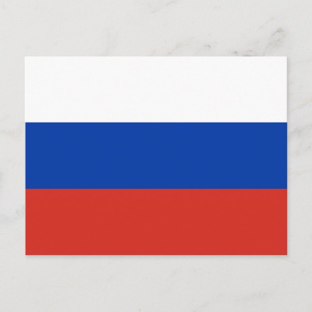 Postal Bandera de Rusia (Anverso)