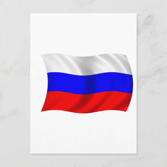 Postal Bandera de Rusia (Anverso)