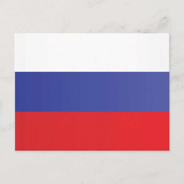 Postal Bandera de Rusia (Anverso)