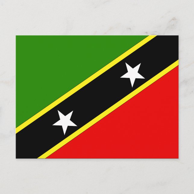 Postal Bandera de Saint Christopher Nevis (Anverso)