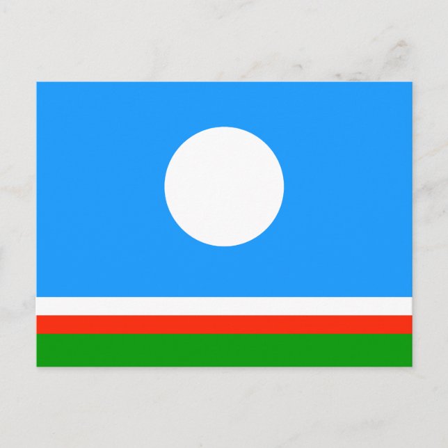 Postal Bandera de Sakha (Anverso)
